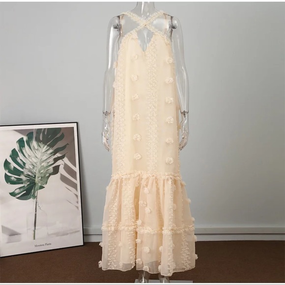 Boho Linen Maxi Dress 🌸 - Picture 6 of 7